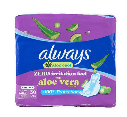 Always Aloe Vera Maxi Thick 30 Pads