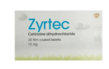 ZYRTEC 10MG 20 Tablets